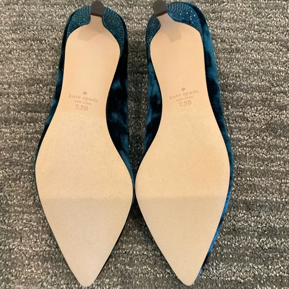 Kate Spade Crystalline Pump - Blue Velvet - Picture 6 of 8